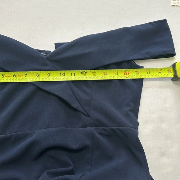 Lulus Song of Love Navy Blue Off The Shoulder Maxi Dress Womens Size X Large - Picture 10 of 14